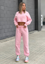 Load image into Gallery viewer, Organic Cotton Sweat Pants - Pink Lemonade
