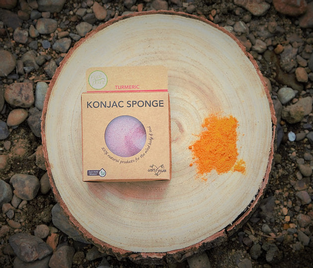 Konjac Sponge - Tumeric (for dry or damaged skin)
