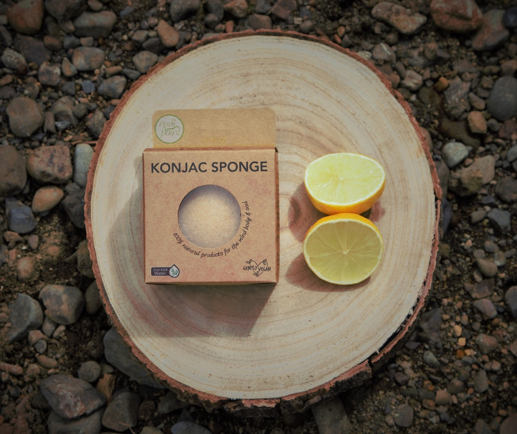 Konjac Sponge - Citrus (to brighten the skin)